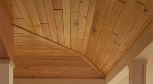 Cypress ceiling